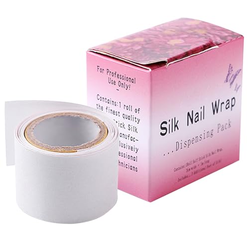 Selbstklebende Seidennagelfolie Silk Extensions Silk Nail Wrap Fingernagel Reparatur Nagel Kleber Aufkleber Nail Tool Zum Reparieren Beschädigter Nagelspitzen