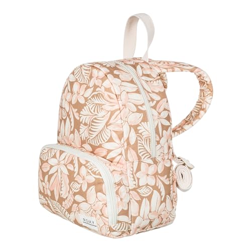 Image of Roxy Women's Always Core Backpack | Travel | Everyday Carry | Beach | Polyester | 8L Capacity - Egret Soft Tropics