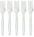 Forks - by EcoMojiWare.com - Certified Compostable Biodegradable Cutlery (100 count), made from Corn Starch