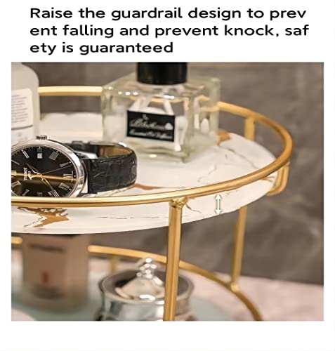 Étagère de rangement dorée et étagère de table de salle de bain avec super capacité - 5