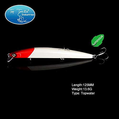 Top Water Minnow 125mm 13.6g Fishing Lure Jerk 125mm 13g 005 Amazon