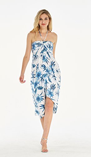 Image of Women's Hawaiian Luau Halter Dress in Signature Prints