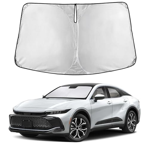 Image of EcoNour Windshield Sunshade Compatible for Toyota Crown 2023-2024 2025 2026, Sun Visor for Front Windshield & Window Sun Shade Cover, UV Heat Blocker & Protector, Car Accessories
