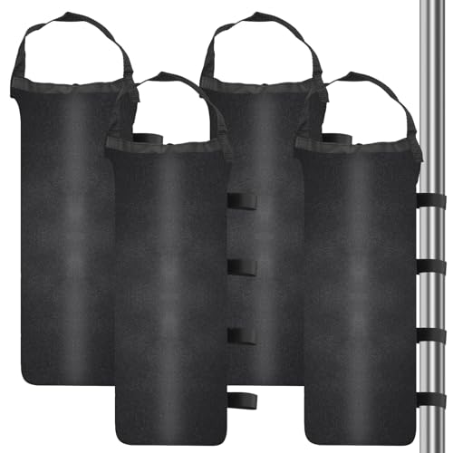 4 Pcs Sac de Sable Sacs de Lestage pour Tonnelle Poids Pavillon, 10kg Sac de Lestage pour Tonnelle, Poids pour pavillon, Sacs de Sable pour lestages Jardin...