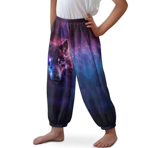 Renewold Kids Loose Sweatpants Casual Lounge Pants Boys Sport Jogger Pants Girls Yoga Dance Trousers Activewear