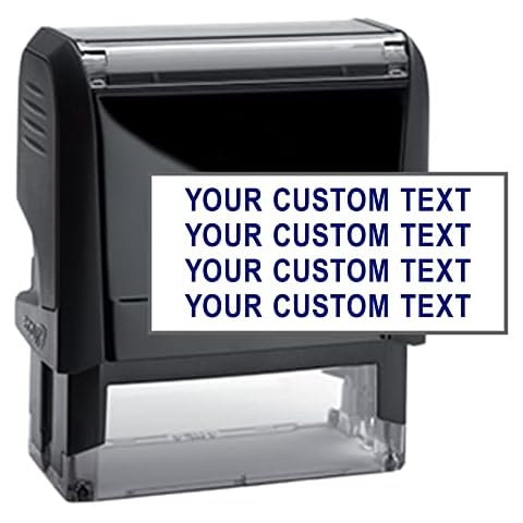 Custom Address Stamp - 4 Line Self-Inking Stamp Cover