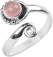 Vista 9 de Anillo de dedo del pie de piedra preciosa de plata de ley 925, joyería para el cuerpo, anillo de dedo del pie de la mano de la mano de la piedra