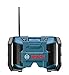 Bosch PB120 12-Volt Max Lithium-Ion Compact AM/FM Radio with MP3 Player Connection Bay, blue