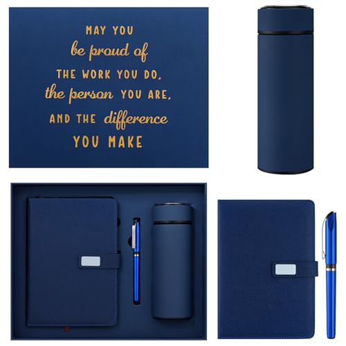 Juegos de bienvenida al equipo con cuaderno de oficina y vaso para hombres