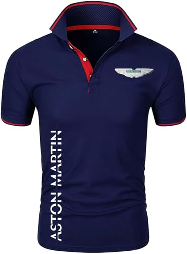 Camisetas Polo Casuales para Hombre Y Mujer A.s.t.O.n M.a.r.Ti.n, Camisetas De Fitness Transpirables De Manga Corta con Estampado para Hombre, Camisetas De Ciclismo De Verano Cómodas