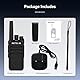 Retevis RT668H Walkie Talkie, Funkgerät mit Verstecktem Display, Wiederaufladbarer Typ-C 1200 mAh, VOX, Rauschsperre, Robust, Walki Talki für Familienreiten, Geschenk (Schwarz, 2 Stück)