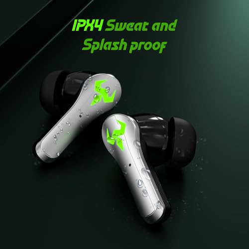 Image of AROMA NB126 Axis Upto 50 Hours Playtime* Fast Charging RGB 45Ms Latency True Wireless Bluetooth v5.4 Gaming Earbuds