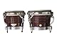 LP Latin Percussion LP811006 Matador Wood Bongo Almond Brown Chrome Hardware