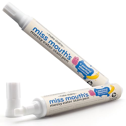 Image of Miss Mouth's Messy Eater Stain Treater Pen - 2 Pack To Go Instant Stain Remover Pen - Newborn & Baby Essentials - On-The-Go & Travel Essentials