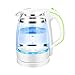 Produktbild ANHPI Wasserkocher Weiß 1L Doppelschichtiger Verbrühschutz Dickes Transparentes Glas Hausgröße Automatische Abschaltung,White