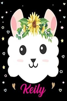 Keily : Personalized Llama Journal with Pink Name- Alpaca Writing Journal Lined,Notebook for Men and Women