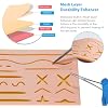 Suture Training Kit, Medical Suture Practice Kit Include 17 Pre-Cut Wounds Suture Pad, Suture Tools, Suture Thread and Needle