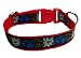 Hundehalsband Hund Halsband Trachten Edelweiß Gr. S M L XL 30 cm bis 44 cm verstellbar 2,5 cm breit in verschiedenen Farben rot grün blau schwarz