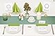 ANYUNKEY Vlies Tischläufer Eukalyptus Grün , Tischläufer Modern,Tischband Rolle, Table Runner Outdoor,Tischdeko für Geburtstage & Hochzeiten, Taufe , Kommunion und Festtafeln,30 cm x 25 m