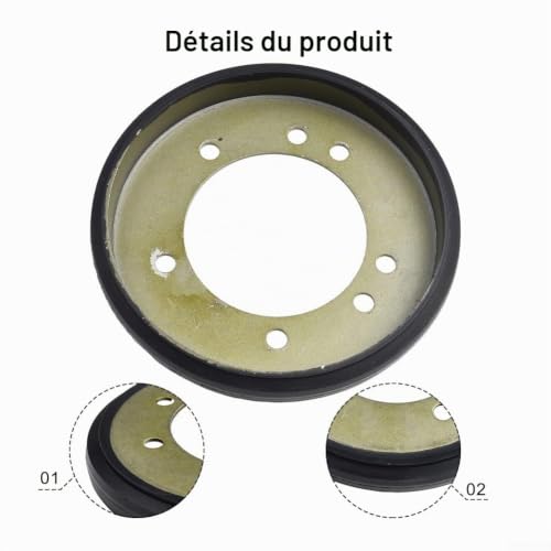 Disque d'entraînement rotatif, disque d'entraînement rotatif de tracteur de pelouse pour 7600135YP,04743700,7053103,09475300,00170800 remplace le disque d'embrayage – vue 3