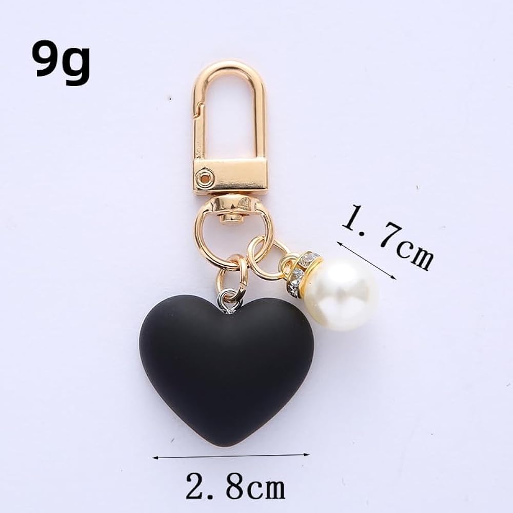 【VINTAGE HOLLYWOOD】Ribbon Pearl Heart Keyring☆送料関税込 VINTAGE HOLLYWOOD】Ribbon Pearl Heart Keyring☆送料関税込