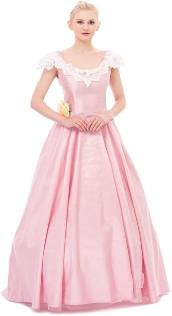 iSHOWcos The Phantom of the Opera Christine Daae Cosplay Costume Pink Wedding Dress Ball Gown Masquerade Dress