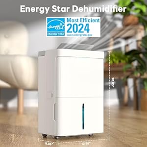 Zafro 8000 sq ft dehumidifier powerful moisture removal and humidity control ideal for bathroom bedrooms and home basements 80 pint  urban country home decor