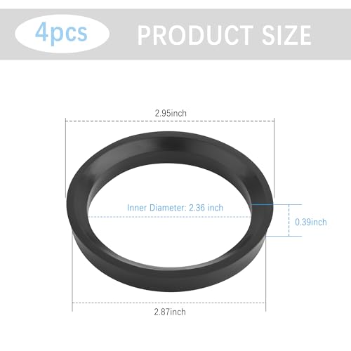 Stacool STACOOL-CHU LUN HUAN-3101 4Pcs Car Hub Centric Rings,Stop Wheel Vibrations Shock Absorbing Hubcentric Rings,For 73.1Mm-60.1Mm Caliber Wheels Shock Absorbing Ring Axle,Fit thumb #1
