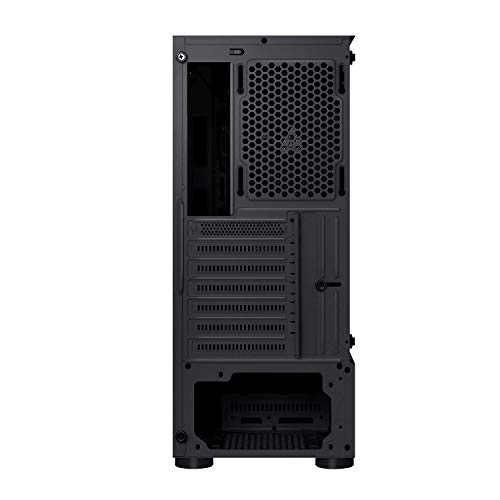 Montech X2 MESH Black ATX Mid-Tower Case/High Airflow, Fine Mesh Front Panel, Full Glass Side Panel, Pre-Installed 2 x 140mm, 1 x 120 mm Rainbow Led Fans