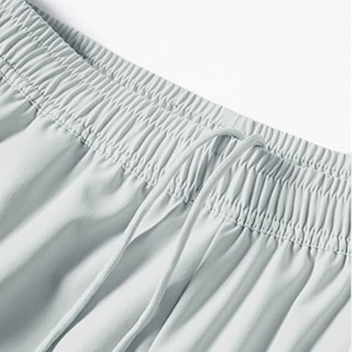 Xiaojmake Mens Athletic Running Shorts with Compression Liner Quick Dry Ice Silk Sports Gym Hiking Shorts with Zip Pockets4