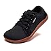 HOBIBEAR Uomo Donna Barefoot Scarpe Minimaliste Unisex Trail Running Scarpa da Camminata Leggere Antiscivolo (Nero-Marrone,EU 41)