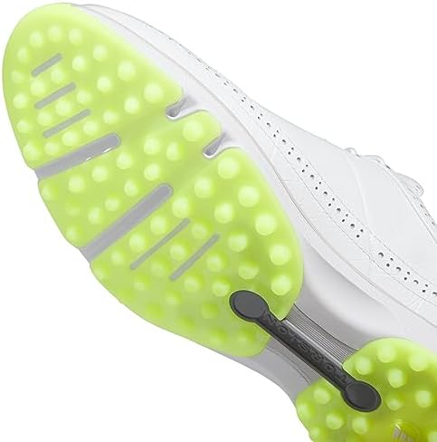 adidas Men's Mc80 Spikeless Golf Shoes, Ftwr White/Matte Silver/Lucid Lemon, 10.5 | Image 4