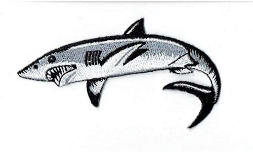Amazon.com: Great White Shark Embroidered Iron on Patch