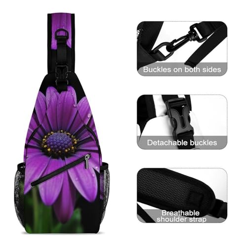 Mochila tipo sling blanca para hombre y mujer miniatura 3