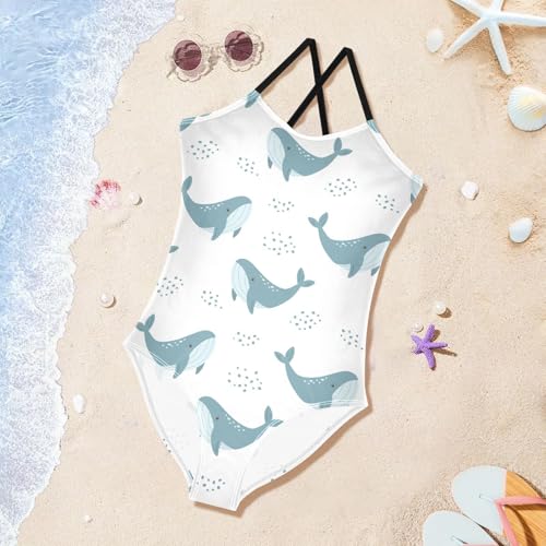 Image of Girls One Pieces Swimsuit Cute Beach Swimwear with Adjustable Strap 3-10 Years