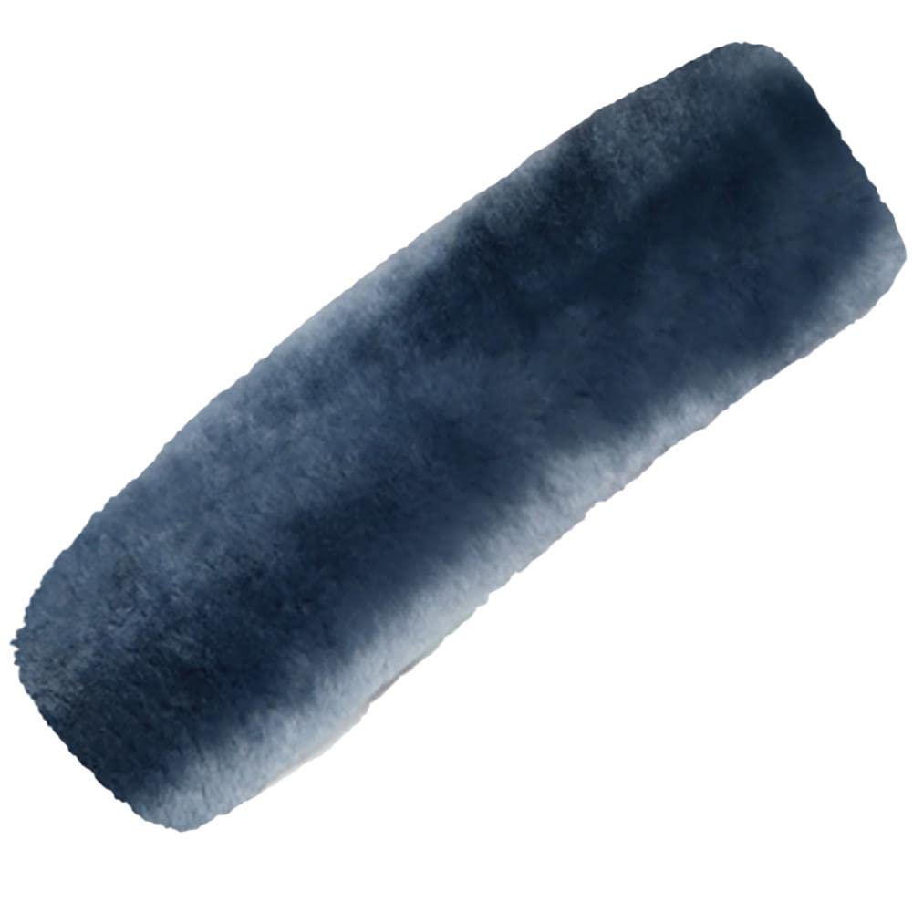 Cinturón de seguridad para el automóvil Cubierta de la almohadilla del hombro Almohadillas de arnés cómodas Cojín del cinturón de seguridad de viaje Correa del cinturón de seguridad-27 cm (azul gris