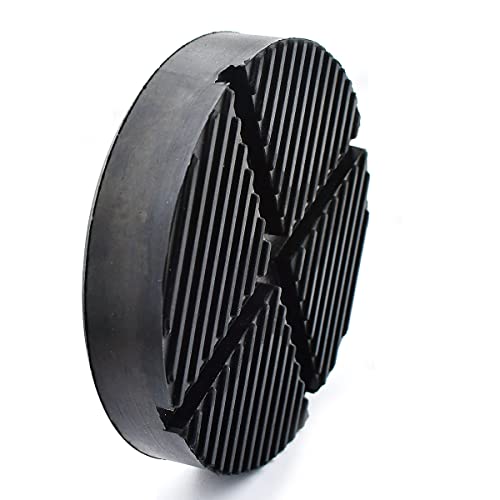 1Pcs Floor Jack Rubber Pad Universal Jack Pad Adapter Pinch Weld Side Frame Rail Protector Puck/Pad With Cross Groove Design Pinch Auto Accessories Fit For Most Cars #TOP3