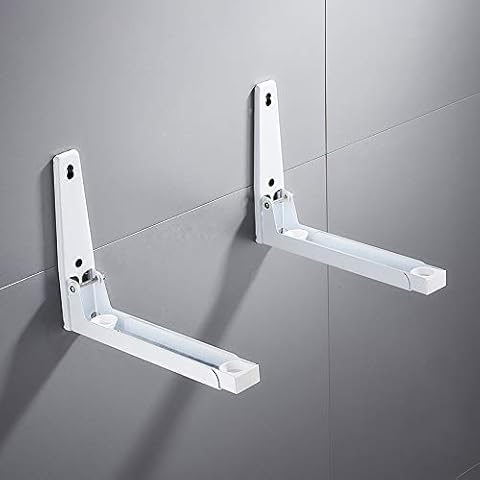 MEETOZ Wall-Mounted Microwave Brackets Set of 2 Cover