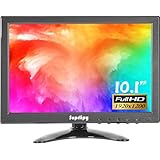 Suprlipy 10インチ FHD 小型IPSモニター LCDディスプレイスクリーン 1920x1200 60Hz 16:10 BNC VGA AV入力付き 内蔵ラウドスピーカー CCTV防犯カメラ DVR PC ゲーム機用