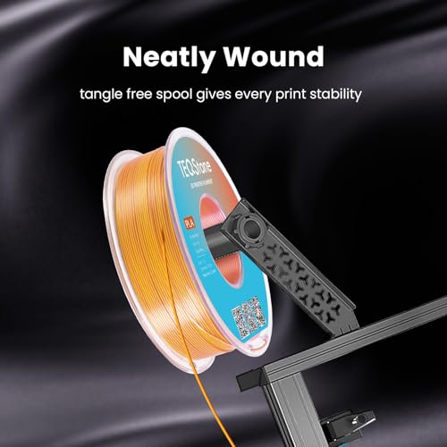 Image of Dual Color Silk PLA Filament 1.75mm Gold Copper 1KG, Shiny High Gloss Finish, Seamless Color Transition, Neatly Wound, Accuracy + /-0.02mm Vacuum Packaging