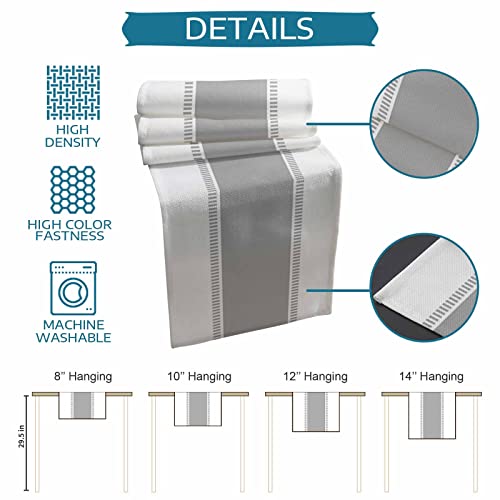 Futuregrace Farmhouse Grey Table Runners 108 inches Long, Stripes Linen Table Runner Dresser Scarves,Non Slip Decortaive Table Runner Cover for Kitchen Dining Coffee Table Holiday Party Wedding by Futuregrace - Image 6