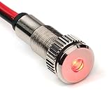 PLUG-N-PLAY Instrument Cluster LED Indicator Light Dash Bulbs. Aluminum Pilot Lights. Colored Acrylic Lens. Flush Panel Mount 5/16