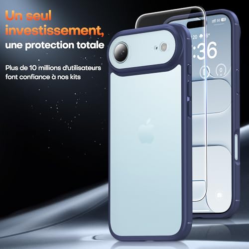 Coque iPhone Air antichoc TAURI avec protection intégrale caméra