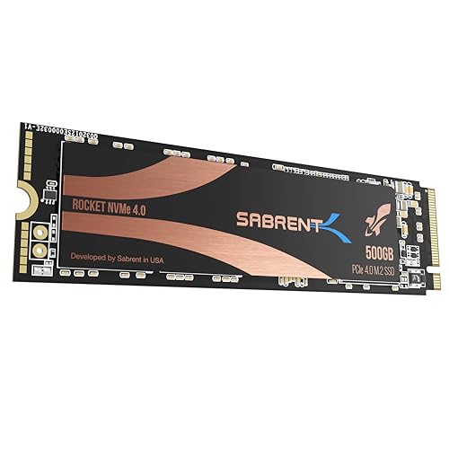 SABRENT 500GB Rocket Nvme PCIe 4.0 M.2 2280 Internal SSD...