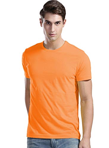 Image of ADRO Men's Cotton Solid Regular Fit T-Shirt