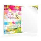 Papier autocollant A4 pour impression : conçu pour plus de commodité, ce papier autocollant blanc mat fonctionne parfaitement avec la plupart des imprimantes à jet d'encre et laser à la maison et au bureau. Pas besoin de matériel spécialisé ou d'encre, il suffit d'imprimer comme si vous utilisez du papier ordinaire et profitez de résultats de qualité à chaque fois, vous pouvez imprimer vos propres autocollants.