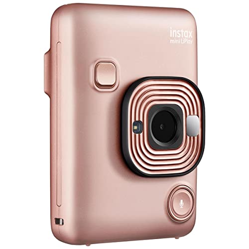 Fujifilm Câmera instantânea híbrida Instax Mini Liplay – Blush Gold