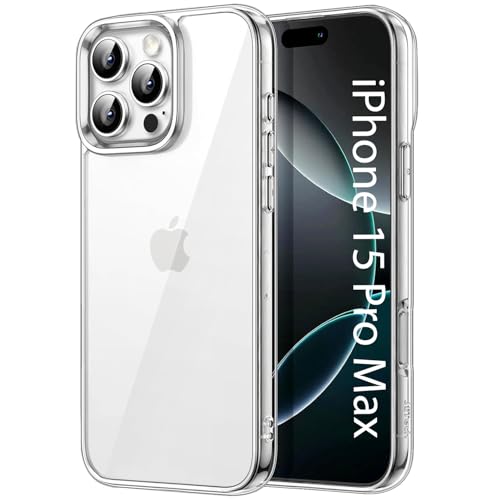 Image of KACA Clear Back Cover Case for Apple iPhone 15 Pro Max |Case for iPhone 15 Pro Max|Shockproof Bumper TPU Protective Design|Apple iPhone 15 Pro Max Back Cover- Transparent
