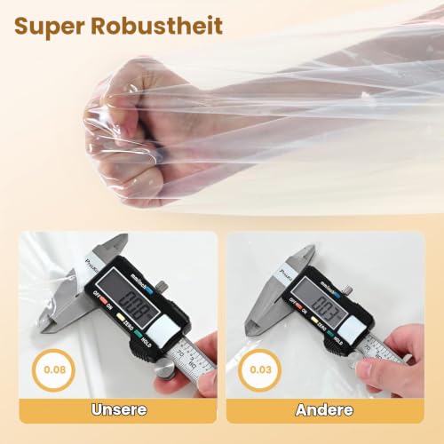 ZWMY Kleiderständer Abdeckung mit Reißverschluss, Transparente Kleidersäcke Große Kleiderschutzhülle für Kleidung… – Ansicht 5