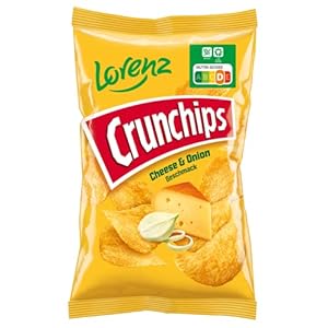 Lorenz Snack World Crunchips Cheese & Onion, 20er Pack (20 x 175 g)